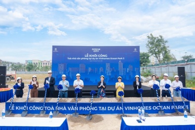 Vinhomes khởi công xây dựng tòa văn phòng tại tâm điểm Vinhomes Ocean Park 2 và 3