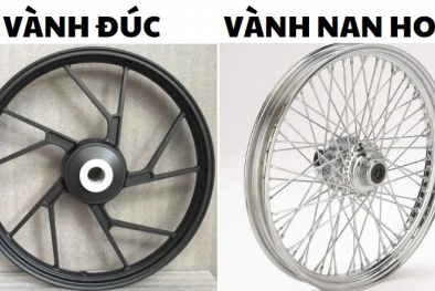 Nên lựa chọn vành đúc hay vành nan hoa cho xe máy?