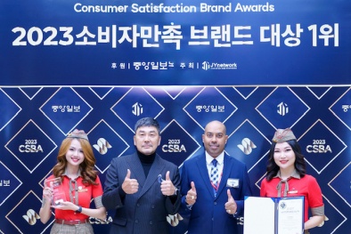 Vietjet nhận hai giải thưởng thương hiệu được khách hàng Hàn Quốc yêu thích 2023