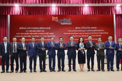 Chủ tịch Quốc hội: Mô hình đầu tư liên doanh tại Lào là điển hình thành công về đầu tư nước ngoài của Viettel 