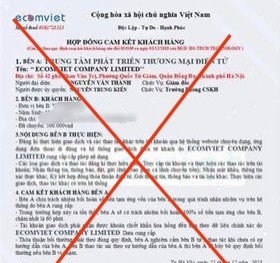 Cảnh báo thông tin giả mạo EcomViet lừa đảo người dân