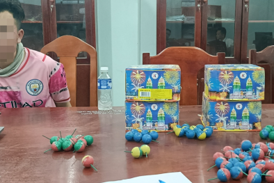 Thu giữ hơn 70kg pháo cùng hàng trăm viên pháo nổ, pháo hoa