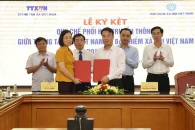BHXH Việt Nam và Thông tấn xã Việt Nam ký kết Quy chế phối hợp truyền thông chính sách BHXH, BHYT giai đoạn 2022 - 2026