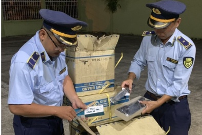 Tạm giữ gần 4.400 cây dao Thái Lan nhập lậu