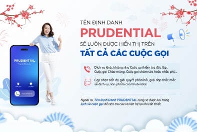 Prudential chính thức áp dụng dịch vụ tên định danh ‘PRUDENTIAL’ trên các cuộc gọi 