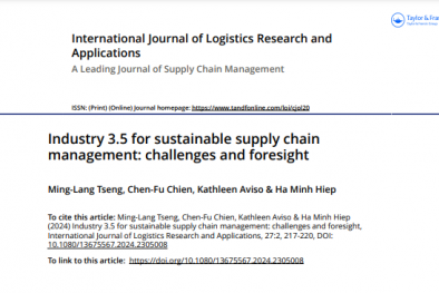 Công nghiệp 3.5 nhằm quản lý chuỗi cung ứng bền vững: Thách thức và tầm nhìn