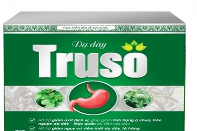 TPBVSK dạ dày TRUSO quảng cáo sai công dụng, chất lượng sản phẩm?