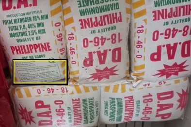 Nhập nhèm về nhãn mác, một cơ sở bán phân bón Bốn Mùa bị tước giấy phép