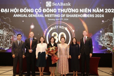 Đại hội đồng cổ đông thường niên 2024: SeABank đặt mục tiêu tăng trưởng 28%, tăng vốn điều lệ lên 30.000 tỷ đồng