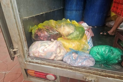 Nguy hại từ lòng lợn không đảm bảo an toàn vệ sinh thực phẩm