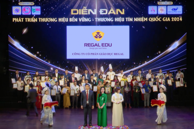 Regal Edu Việt Nam nhận giải thưởng 'Top 10 Thương hiệu Phát triển Bền vững Quốc gia 2024'