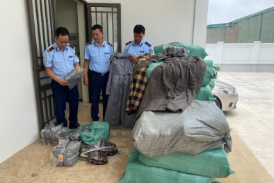 Thái Bình liên tiếp thu giữ lượng lớn áo chống nắng, phụ tùng xe điện không rõ nguồn gốc xuất xứ