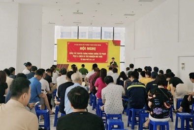 Tuyên truyền kiến thức về PCCC và phòng chống tội phạm cho người dân Chung cư Gold Season