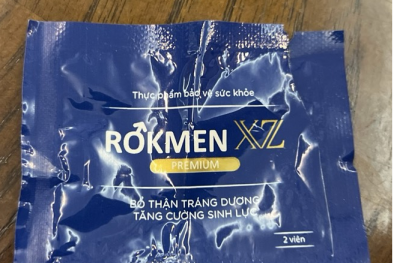 Thực phẩm bảo vệ sức khỏe Rokmen XZ Premium lưu hành khi chưa được cấp phép