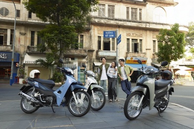 'Trình làng' Honda Wave Alpha thiết kế hoài cổ và màu mới mẫu xe Super Cub C125 