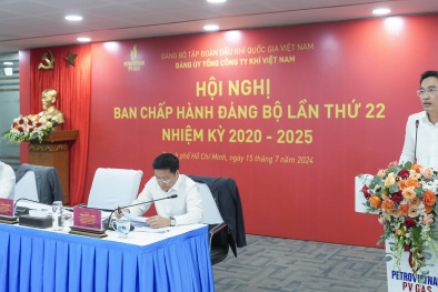 Hội nghị Ban Chấp hành Đảng bộ PV GAS lần thứ 22, nhiệm kỳ 2020-2025