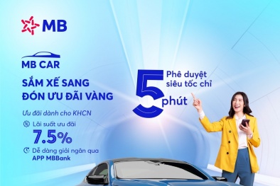 MB cho vay mua ô tô phê duyệt siêu tốc chỉ trong 5 phút