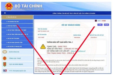 Bộ Tài chính cảnh báo website giả mạo