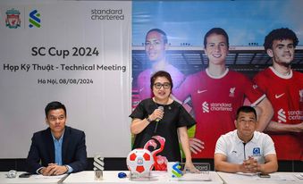 Giải bóng đá Cúp Standard Chartered 2024 có 54 đội bóng tham dự