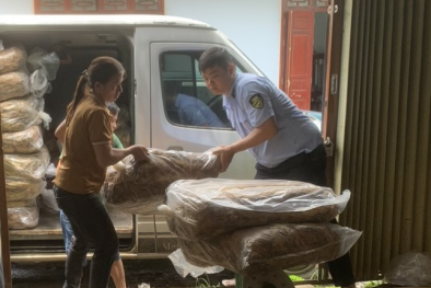 Cao Bằng thu giữ trên 1,5 tấn nguyên liệu thuốc lá nhập lậu