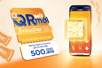 Nhận ngay E-voucher trị giá tới 500.000 VNĐ khi nhận tiền qua QRCode SHB