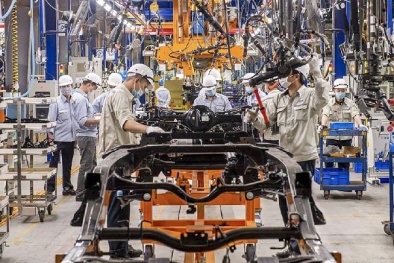 Chỉ số sản xuất công nghiệp tháng 8 tăng 9,5% so với cùng kỳ năm trước