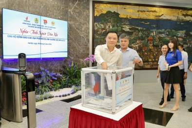 Petrovietnam ủng hộ đồng bào các địa phương bị ảnh hưởng bởi bão Yagi