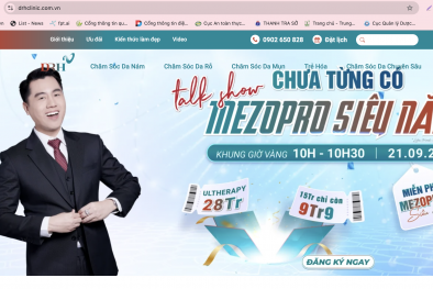 DRH Clinic của CEO Trương Ngọc Huy bị xử phạt 45 triệu đồng