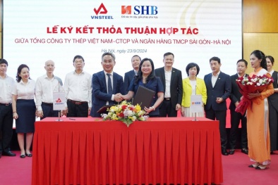 SHB ký kết hợp tác với Tổng Công ty Thép Việt Nam