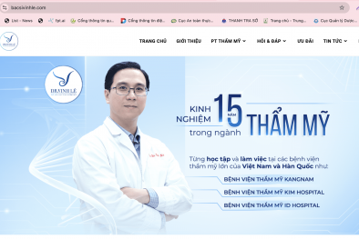 Thẩm mỹ Dr. Vinh Lê bị tước giấy phép khám chữa bệnh 2 tháng và bị phạt 106 triệu đồng 