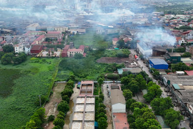 Nhiều cơ sở sản xuất giấy tại Phong Khê, Bắc Ninh vi phạm về an toàn điện và bảo vệ môi trường