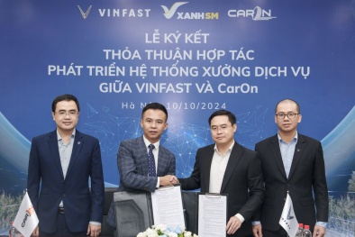 VinFast hợp tác với CarOn mở chuỗi xưởng dịch vụ xe điện trên toàn quốc