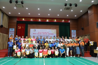 Giải thể thao Kéo co – Cầu lông – Bóng bàn – Đi bộ nhanh năm 2024 diễn ra thành công tốt đẹp