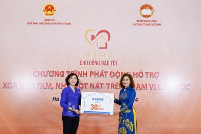 SeABank ủng hộ 30 tỷ đồng xóa nhà tạm, nhà dột nát