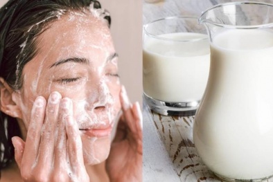 Bác sĩ cảnh báo dùng sữa tươi dưỡng da trắng hồng có thể gây mụn, kích ứng