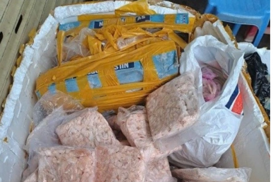 TP.HCM tiêu hủy thực phẩm đông lạnh không rõ nguồn gốc xuất xứ