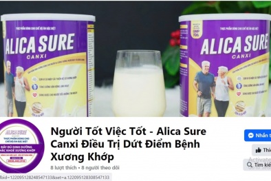Sữa Alica Sure Canxi lộ hàng loạt ‘mánh khoé’ lừa dối khách hàng?