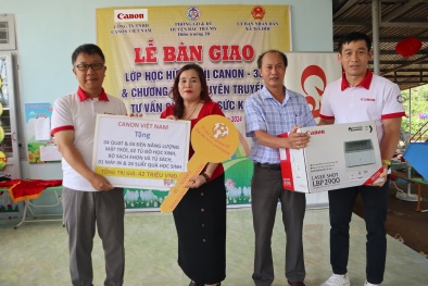 Bàn giao công trình lớp học tại điểm trường mầm non hữu nghị Canon – 3B thuộc vùng khó khăn tỉnh Quảng Nam