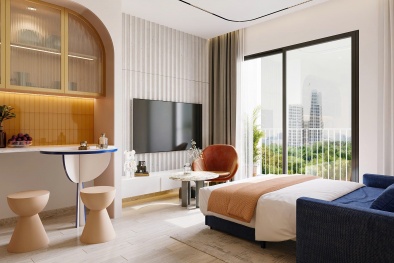 Thiết kế căn hộ studio The Victoria chuộng khách hàng trẻ