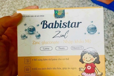 Cục An toàn thực phẩm yêu cầu dừng bán, sử dụng lô TPCN Babistar ZinC