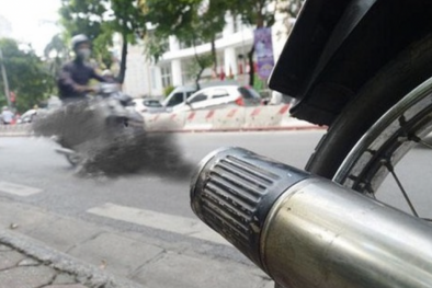 Lưu hành xe máy cũ không kiểm định khí thải gia tăng nguy cơ ô nhiễm môi trường 