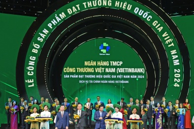 VietinBank lần thứ 8 liên tiếp được vinh danh Thương hiệu Quốc gia Việt Nam  