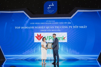 VPBank lọt Top 10 Doanh nghiệp vốn hóa lớn có quản trị công ty tốt nhất năm 2024