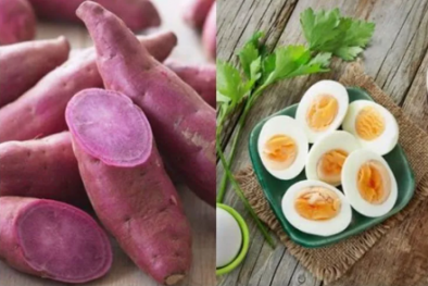 Lương y chỉ cách ăn trứng và khoai lang giúp đẹp da, giảm cân hiệu quả