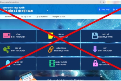 Phát hiện trang web giả mạo Cổng dịch vụ công của BHXH Việt Nam