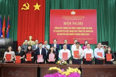 Tổng kết công tác Mặt trận Cụm thi đua các tỉnh Tây nguyên và Duyên hải miền Trung năm 2024