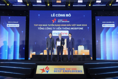 MobiFone 'đại thắng' tại lễ công bố và vinh danh top 500 doanh nghiệp tạo giá trị hàng đầu Việt Nam 2024
