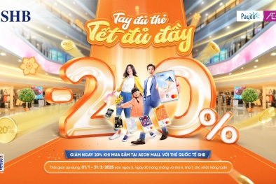 Siêu ưu đãi tại Aeon Mall dành cho chủ thẻ quốc tế SHB 