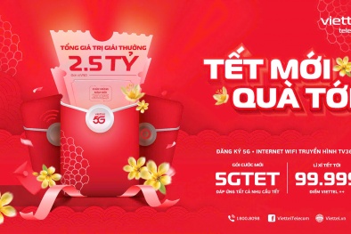 Viettel tri ân khách hàng dịp Tết Ất Tỵ với loạt ưu đãi xuyên Tết 