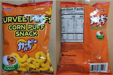 Thu hồi snack thương hiệu Shirakiku do nguy cơ dị ứng